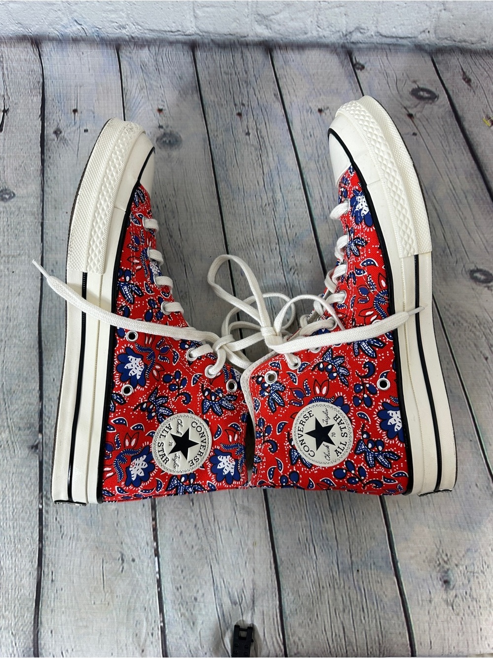 Converse Chuck 70 High 'Paisley - Habanero Red' size men’s 8.5 women’s 10.5 - Picture 2 of 7